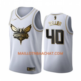 Maillot NBA Charlotte Hornets Cody Zeller 40 Nike 2019-20 Blanc Golden Edition Swingman - Homme